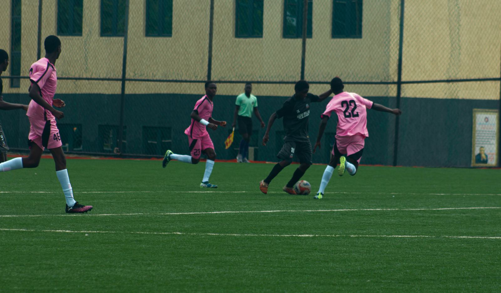 KEDOPEACH player controlling the ball during a match