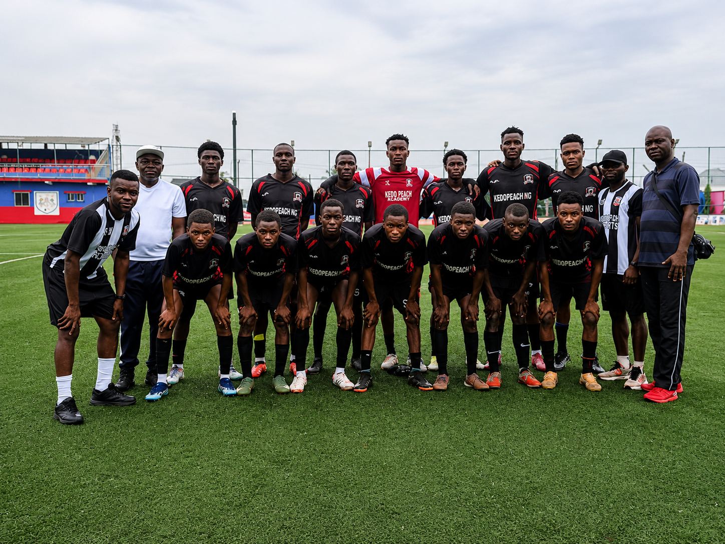 KEDOPEACH Football Academy team group photo
